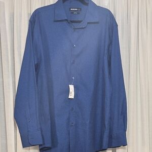 Murano Men's Deep Blue Dress Shirt